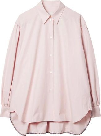 Paul Smith Blouse met gestreepte afwerking - Roze