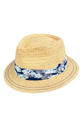 Peter Grimm Pill Box Straw Fedora in Natural at Nordstrom Rack