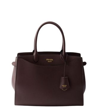 Prada Brown Logo Large Satchel