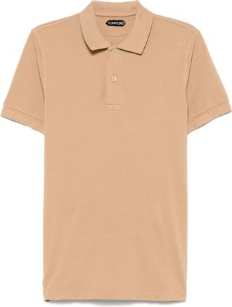 Tom Ford cotton polo shirt - men - Cotton - 54 - Neutrals