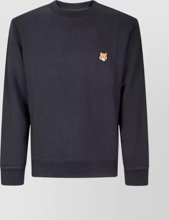 Maison Kitsun&eacute; organic cotton regular-fit fox head sweatshirt