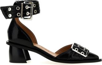 Ganni Black Pointed Toe Pumps