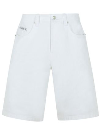 Moschino White Cotton Bermuda Shorts
