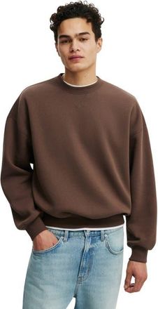 Cotton On Mens Relaxed Crew Sweater in Espresso at Nordstrom, Size Xx-Large