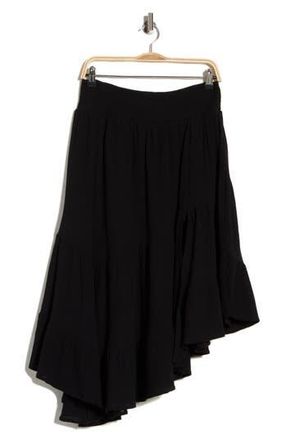 Abound Tiered Asymmetric Skirt in Black at Nordstrom Rack, Size X-Small
