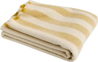 HAY Cr&egrave;me Duo Throw Deken - unisex - Handdoeken - Beige - ONE Size - Home