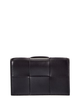 Bottega Veneta Maxi Intrecciato Leather Business Card Case