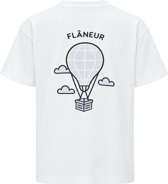 Flaneur Hot-Air Balloon Print T-Shirt - White