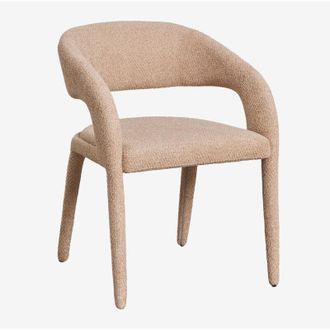 Sklum Pack De 4 Sillas De Comedor Con Reposabrazos Tapizadas Arazeina Sklum