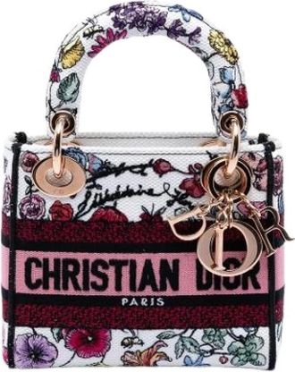 Dior Pre-owned Lady D-Lite - Dames - Vintage Handtas - Veelkleurig - ONE Size - Vintage