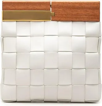 Bottega Veneta Pre-owned Bottega Veneta Lambskin Maxi Intrecciato The Snap Clutch Ladies TBDZFQ1EMWC9FRPD