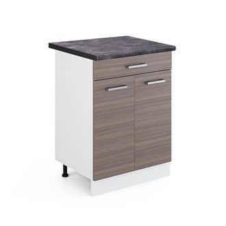 Vicco Mueble Bajo De Cocina R-line, Gris, 60 Cm Con Caj&oacute;n, Et Antracita