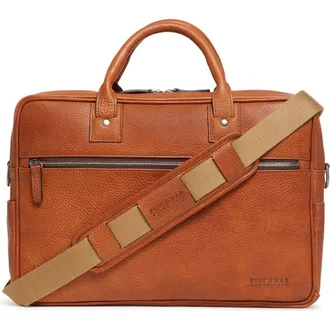 Korchmar Redford Leather Briefcase in Pebbled Tan at Nordstrom
