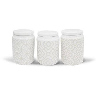 Maestro Feel Mr-20033-03cs Conjunto De 3 Contenedores Blancos