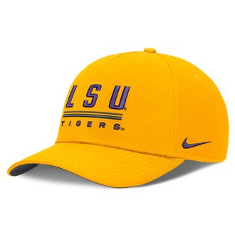 Nike LSU Sideline Practice Rise Nike Mens Dri-FIT College Adjustable Hat in Brown | NC0676ILSN-RKB