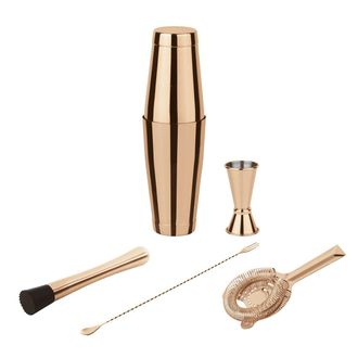 Paderno Set Mixology 5 Pcs Boston Inox Copper Look