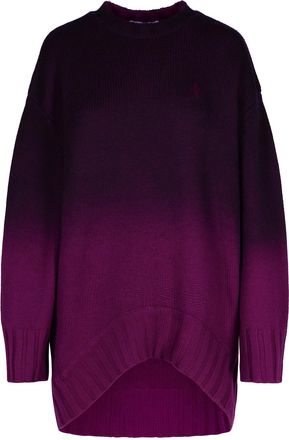 The Attico Purple Wool Blend Mini Dress