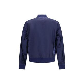 C.P. Company Mens Blue Polyamide Bomber Clothing