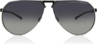 Porsche Design P8938 B Mens Sunglasses Silver Size 64