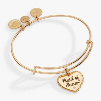Alex and Ani Maid of Honor Heart Bangle in Silver at Nordstrom