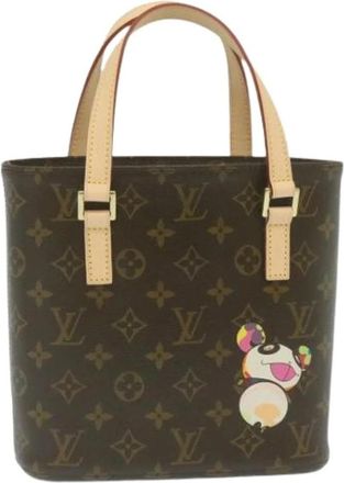Louis Vuitton Tweedehands Canvas Louis Vuitton tassen - Dames - Vintage Shopper - Bruin - ONE Size - Vintage