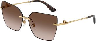 Dolce & Gabbana DG2321 02/13 Womens Sunglasses Gold Size 62