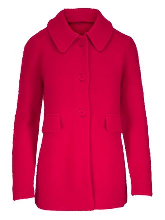 Dorothee Schumacher Fluffy Statements flap-pocket coat - Red