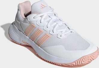 adidas Tennisschuh ADIDAS PERFORMANCE GAMECOURT 2, Damen, Gr. 38,5, cloud wei&szlig;, blush pink, ftwr wei&szlig;, Synthetik, Textil, Schuhe Tennisschuh