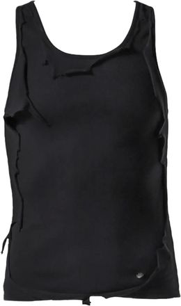 Alexander Digenova Canotta con effetto vissuto - Nero