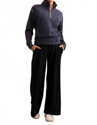 Tribal Techno Lux Wide Leg Pull-On Pant In Black