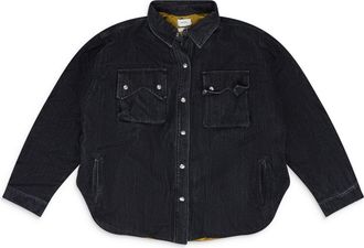 Rhude Black Denim Overshirt