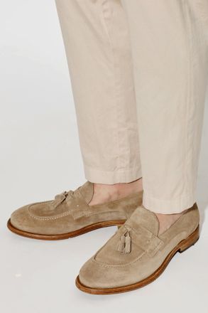 Eleventy Suede loafers Shoes, Mens, Beige
