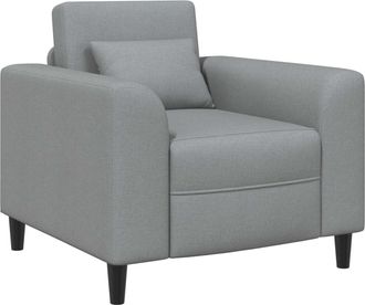 vidaXL Sill&oacute;n Gris Claro Tela Vidaxl