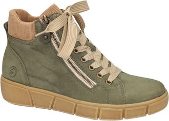 Remonte Schoenen, Dames, Groen, 39 EU, Leer, D1T70-22 Nubuck Sneakerboots