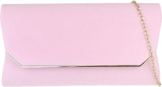 Girly HandBags Womens Plain Suede Effect Clutch Bag Blush