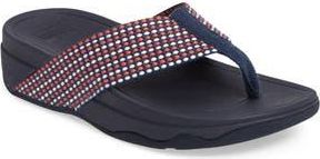 FitFlop Surfa Flip Flop in Midnight Navy Fabric at Nordstrom Rack, Size 8.5