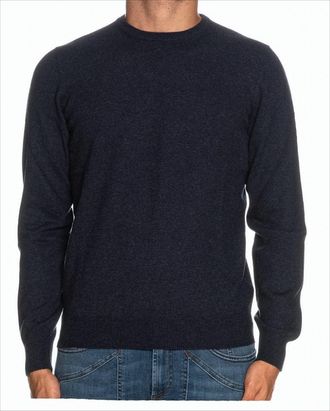 Gran Sasso Ribbed Crewneck Sweater With Timeless Fitted Silhouette
