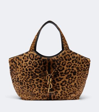Saint Laurent Shopper Icare de pelo estampado