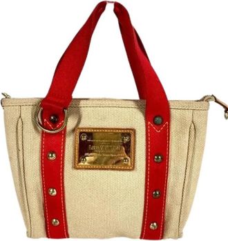 Louis Vuitton Pre-owned Mini Tote Bag - Dames - Vintage Mini Tas - Beige - ONE Size - Vintage