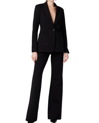 Toccin Gaia Ponte Flare Pants In Black