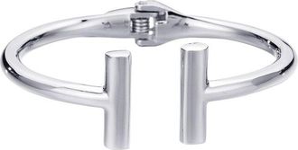 Adornia Adornia Silver Plated Bar Cuff Bracelet