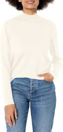 Multiples Mockneck Sweater In Winter White