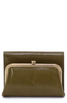 Hobo Robin Frame Wallet in Olive Veil at Nordstrom