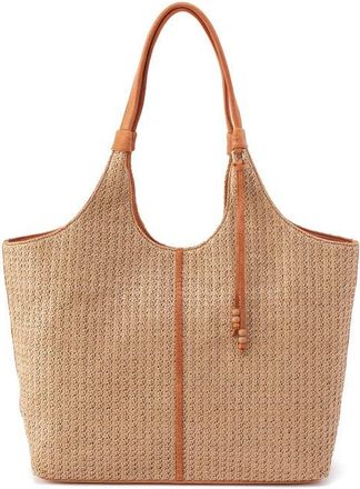 Hobo La Jolla Straw & Leather Tote in Meadow Woven Straw at Nordstrom