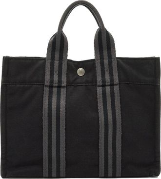 Herm&egrave;s Hermes Vintage stoffen handtas Fourre-Tout