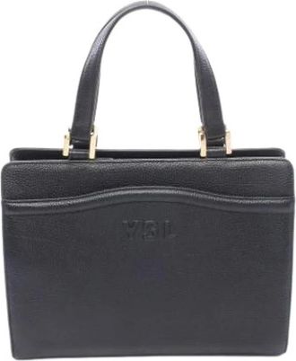 Saint Laurent Pre-owned Vintage Handbag - Dames - Vintage Handtas - Zwart - ONE Size - Leer - Vintage