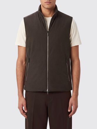 Moorer Padded Technical Polyester Gilet with High Neck and Zip