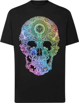 Philipp Plein unisex, Tops, Zwart, Maat: 3XL Katoen