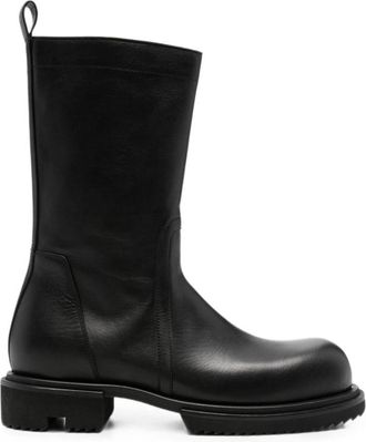 Rick Owens Side-zip Leather Boots