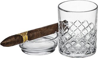 Godinger Hatch Whiskey Cigar Double Old Fashioned Glass